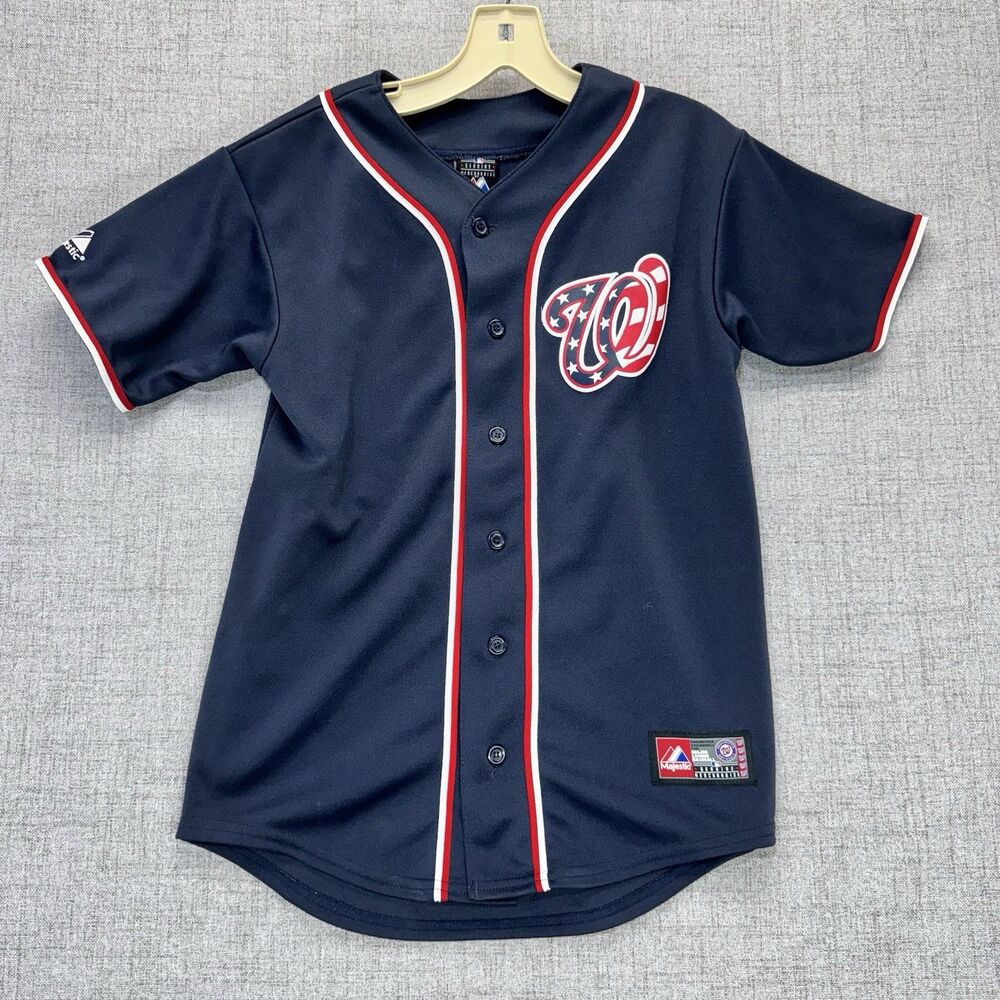Washington Nationals Jersey Youth Size Large Majestic MLB Baseball